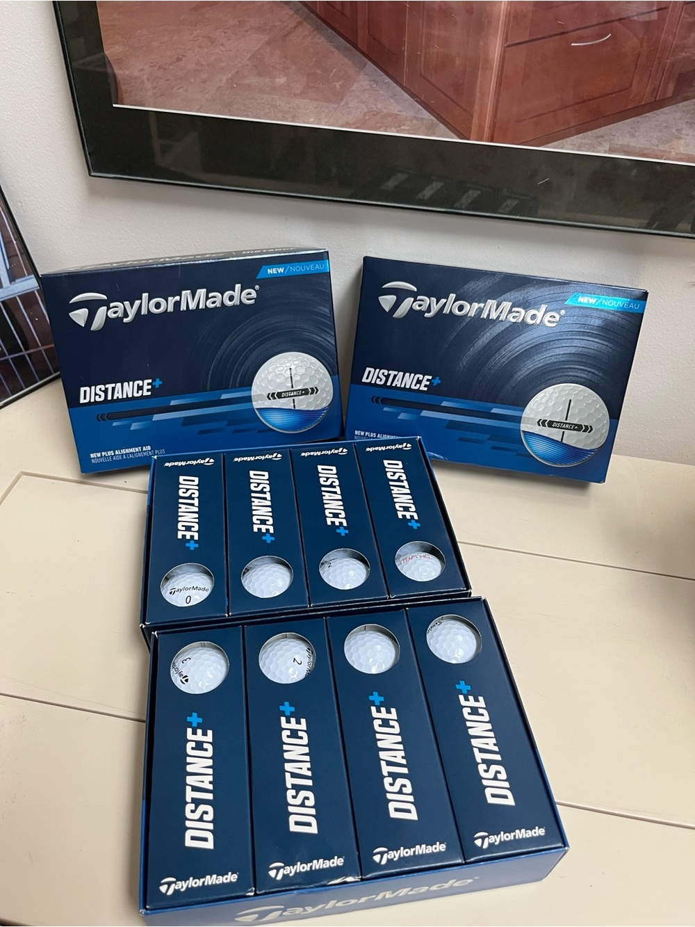 TaylorMade  Distance+ Golf Ball Boxes. Brand new inbox never used.